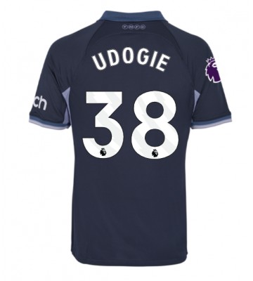 Tottenham Hotspur Destiny Udogie #38 Segunda Equipación 2023-24 Manga Corta